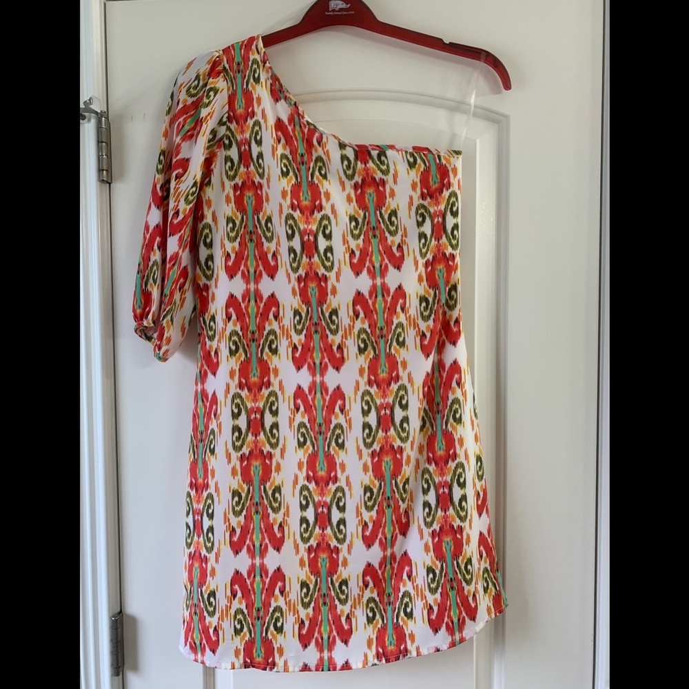 Peach Love Cream lined shift dress